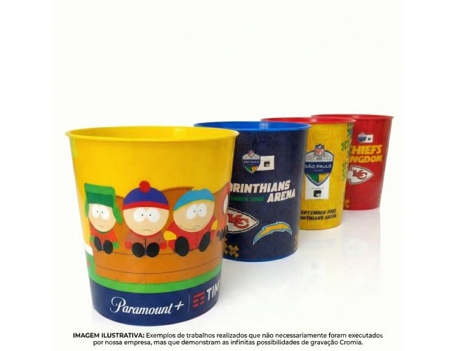 Balde de Pipoca Personalizado 2,2L